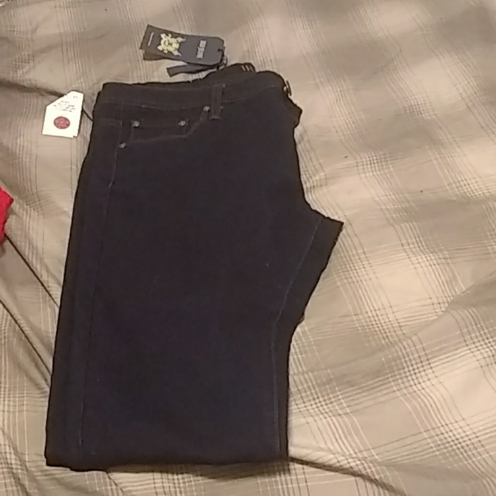 Dark blue jeans